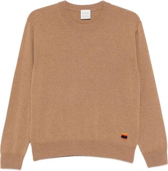 Paul Smith crew-neck cashmere sweater - women - Cashmere - M - Brown
