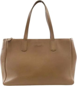Bulgari Pre-owned Tote Bags, female, Beige, Size: ONE SIZE Pre-owned Vintage Tote Bag