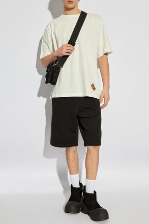Kenzo T-shirt With Embroidered Logo, Mens, White