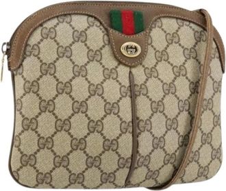 Gucci Pre-owned Cross Body Bags, female, Beige, Size: ONE SIZE Pre-owned Vintage Crossbody Bag