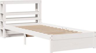 vidaXL Vidaxl - Estructura De Cama Con Cabecero Sin Colch&oacute;n Blanco 90x200 Cm
