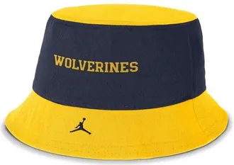 Jordan Brand Mens Jordan Brand Navy/Maize Michigan Wolverines Apex Bucket Hat at Nordstrom, Size Medium