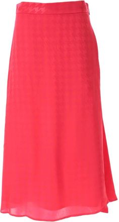 Msgm Jacquard Skirt - female - MSGM - Midi Skirts - Pink - M - Skirts