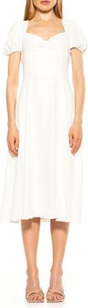 Alexia Admor Gracie Sweetheart Slit Midi Dress in Ivory White at Nordstrom Rack, Size 10