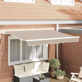 vidaXL Tela De Recambio Para Toldo Beige 350 X 250 Cm Lona Vidaxl