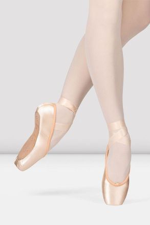 Bloch Flexus Skye Pointe Shoes, Nougat Pink Satin