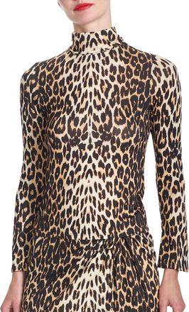 Corey Lynn Calter Crystal Top In Leopard