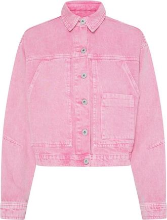 Ichi Denim Jassen - Dames - Spijkerjassen - Roze - S - Denim - Jassen