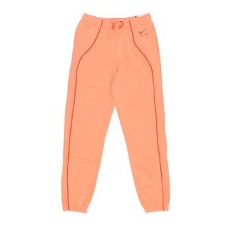 Nike Fleece Trainingsbroek - Dames - Trainingsbroeken - Oranje - L - Katoen - Fitness
