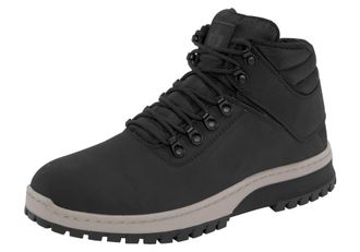 K1X Schn&uuml;rboots K1X Territory Superior, Herren, Gr. 42,5, schwarz (schwarz, sanftes wei&szlig;), Leder, Schuhe Schn&uuml;rboots, Winterstiefel, Schn&uuml;rstiefel, Winter