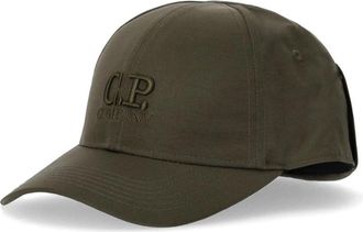 C.P. Company Militaire pet met Chrome-R Goggle - Heren - Petten - Groen - L - Accessoires