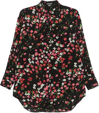 Tom Ford floral-print shirt - women - Silk - 34 - Black