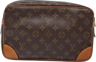 Louis Vuitton Pre-owned Canvas clutches - Dames - Vintage Clutch - Bruin - ONE Size - Vintage