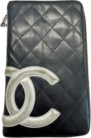 Chanel Pre-owned Leather Wallet - - Pre-owned - Donna - Nero - ONE SIZE