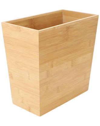 MegaChef Rectangle Bamboo Waste Basket