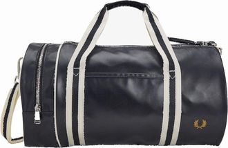 Fred Perry Mens Fred Perry Classic Barrel Bag Navy/Ecru - Black - Size: ONE size