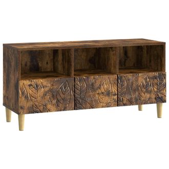 vidaXL Mueble De Tv 102 X 34,5 X 50 Cm Roble Ahumado Vidaxl