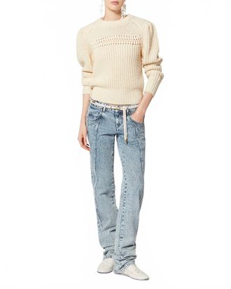 Isabel Marant Winnie Sweater In Ecru