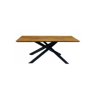 Konte Design Mesa de roble macizo 160x90 cm (veteado)