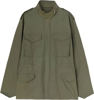 Jil Sander Shirtjack met verborgen sluiting - Groen