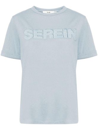 B+ab T-shirt con applicazione - Blu
