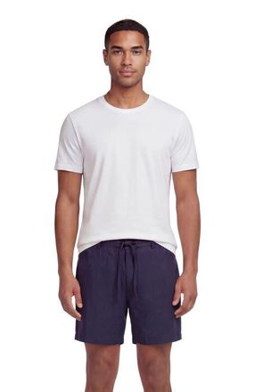 Lords of Harlech Solid Linen Drawstring Short in Navy at Nordstrom, Size Xx-Large