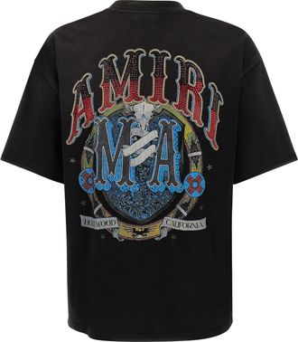 Amiri Crystal Hollywood T-Shirt - Black