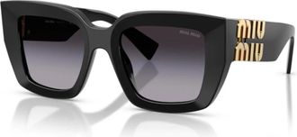 Miu Miu MU B05S Zonnebril - Dames - Zonnebrillen - Zwart - 51 MM - Accessoires