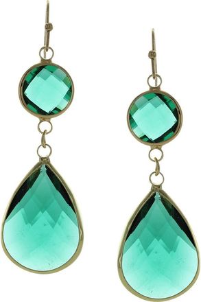 Olivia Welles Emmy Dangle Earrings in Gold /Green at Nordstrom Rack