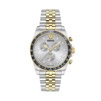 Versace Greca Chr Wave Mens Multicolour Watch VE0H00725 Stainless Steel - One Size