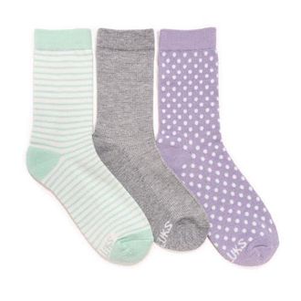 Muk Luks Womens Dream Step Crew Socks, 3 Pair Pack in Mint/purple at Nordstrom
