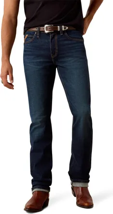 Ariat Mens M8 Modern Brock Slim Straight Leg Jeans in Langston, Size 29 x 32, by Ariat