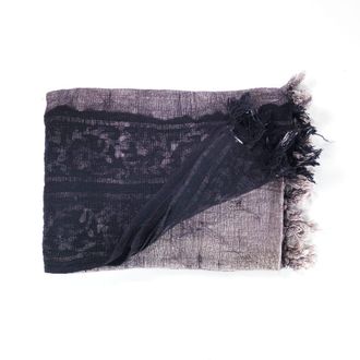Oresteluchetta Manta 100% algod&oacute;n negro cm. 180 x 125