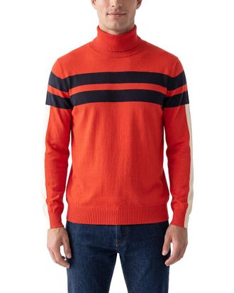N.Peal N.Peal Cashmere-Blend Roll Neck Stripe Sweater