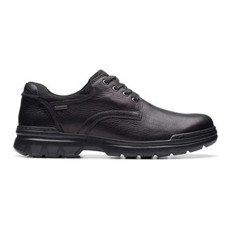 Clarks Rockie Walk GTX - Heren - Veterschoenen - Zwart - 44 1/2 EU - Leer - Schoenen
