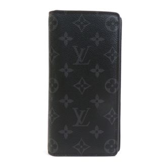Louis Vuitton Black Monogram Eclipse Monogram Eclipse Long Wallet (Bi-Fold) (Pre-Owned)