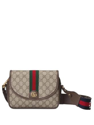 Gucci small Ophidia shoulder bag - Brown