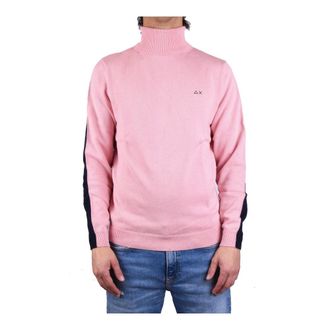 Sun 68 K44189 Turtleneck - male - Sun68 - Turtlenecks - Pink - 2XL - Knitwear