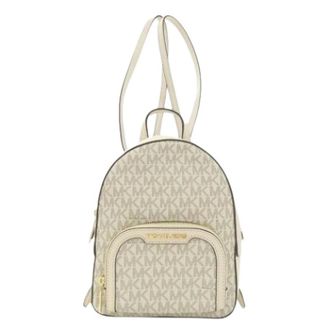 Michael Kors Pre-owned Backpacks, female, White, Size: ONE SIZE Pre-owned Leather Backpack