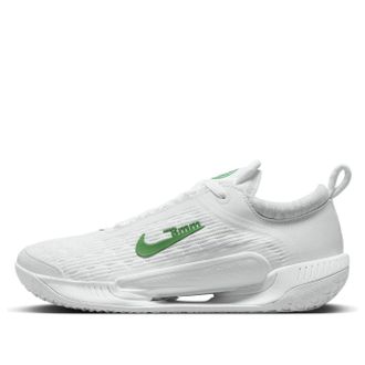 Nike (WMNS) Nike Court Air Zoom NXT Hard Court Tennis Shoes White Kelly Green DV3282-102