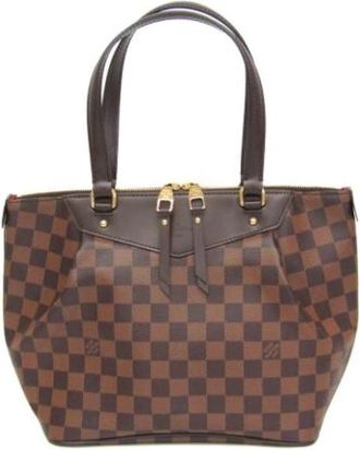 Louis Vuitton Tweedehands Canvas Louis Vuitton tassen - Dames - Vintage Shopper - Bruin - ONE Size - Vintage