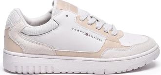 Tommy Hilfiger Basket Core Sneakers - Heren - Sneakers - Wit - 48 EU - Leer - Schoenen