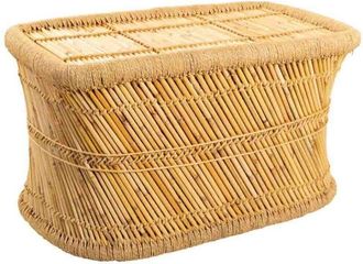 Wanderlust Deco Wanderlust Deco - Mesa Auxiliar De Bamb&uacute; Marr&oacute;n 79x48x45