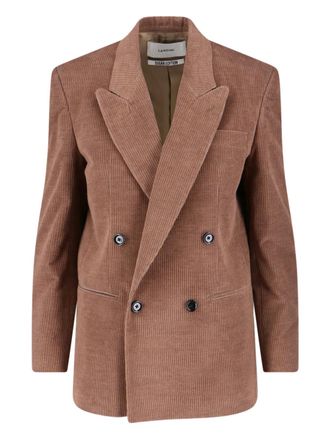 Lardini peak-lapels double-breasted blazer - Brown