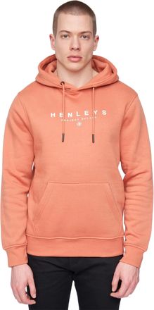 Henleys Heren Ninesix Hoodie (Baksteen Rood)