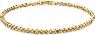 David Yurman Bracciale DY Bel Aire Box Chain in oro giallo 18kt (2,7mm)