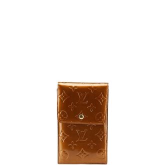 Louis Vuitton Bronze Brown Patent Leather Leather Pochette (Pre-Owned)