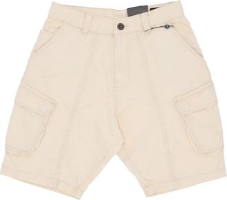Alpha Industries Vintage Denim Cargo Shorts Wit - Heren - Korte Broeken - Beige - W33 - Denim - Korte Broeken