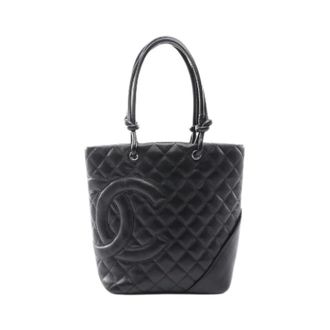 Chanel Pre-owned Cambon Line Leather Tote Bag - Pre-owned - Mujer - Negro - ONE SIZE