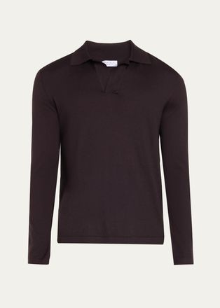 Gabriela Hearst Mens Frome Cashmere Polo Shirt